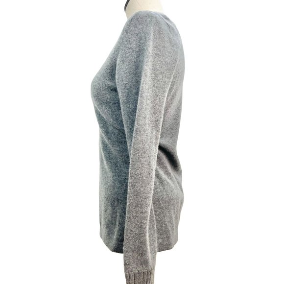 Classiques Entier Cashmere Sweater Womens Small Gray Long Sleeve - Picture 3 of 8